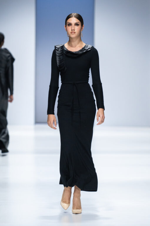 RUB437 Braid Knit Dress