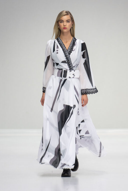 RUB462 Dress with Belt