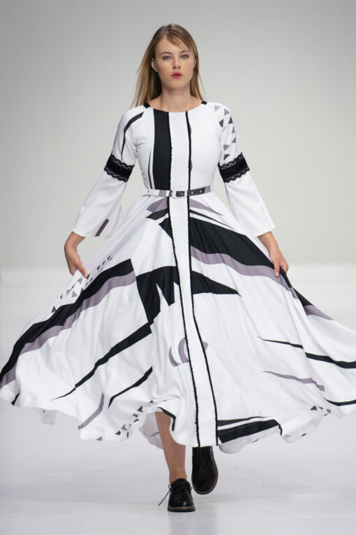 RUB463 Dress with Belt