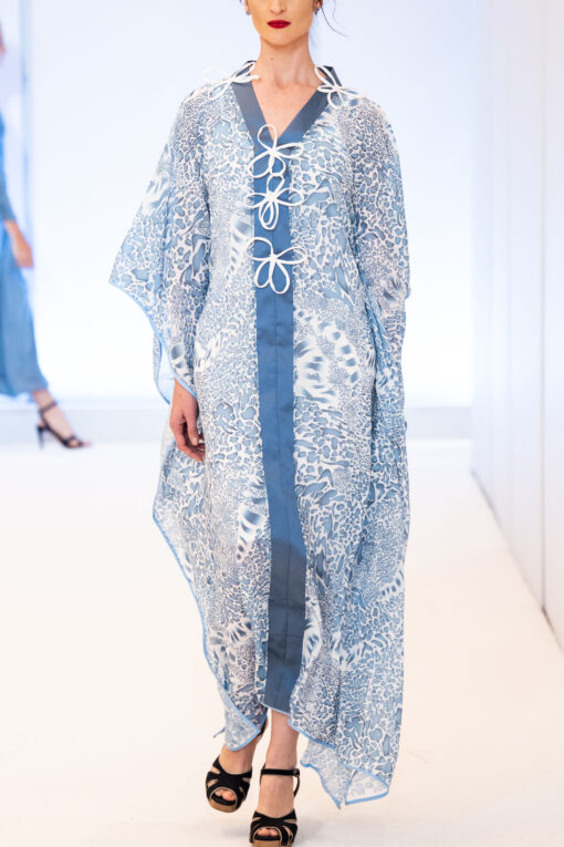 RUB500 - Leopard Print Scalloped Kaftan - Tlaleng